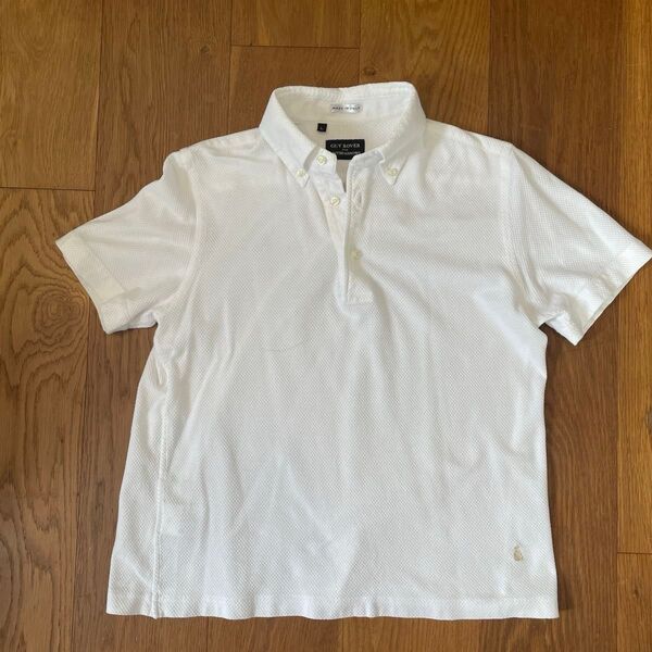【SALE】GUY ROVER ユナイテッドアローズ別注定番鹿の子ボタンダウン半袖シャツ L
