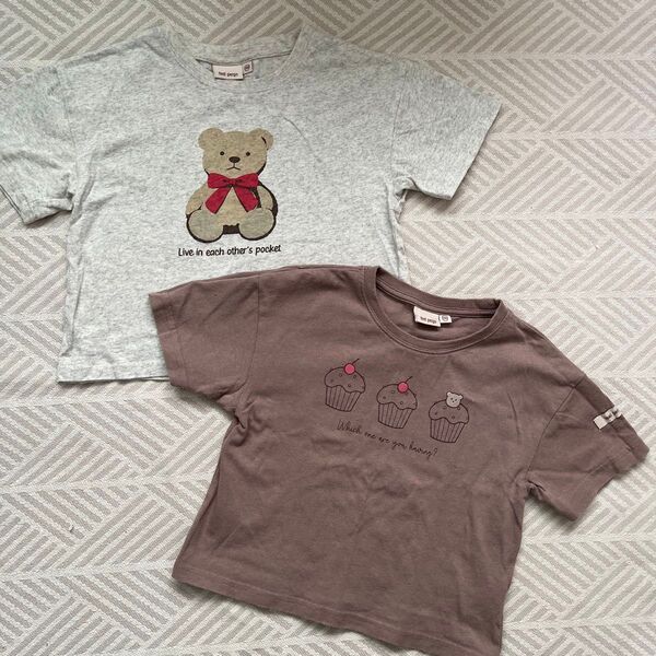 100cm Tシャツ 2点セット 幼稚園 保育園