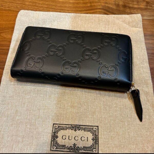 GUCCI グッチ ラウンドファスナー長財布 ビッグGG