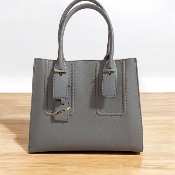 美品 ROPE ロペ ジャバラ2wayバッグ レザー ベージュ ショルダーバッグ ハンドバッグ 斜めがけ 大容量