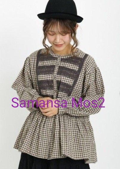 SM2 サマンサモスモス レース貼り切替ギャザーブラウス フリーサイズ FREE