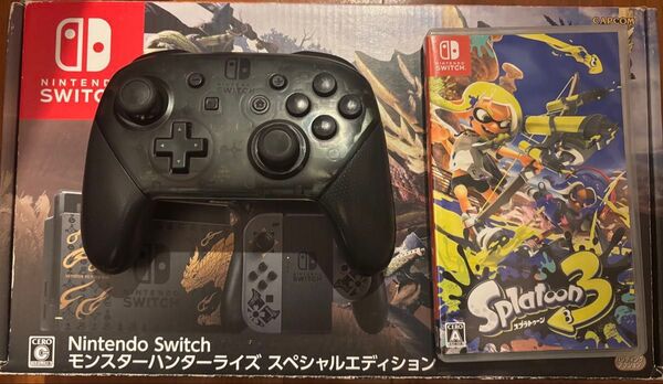 Nintendo Switch モンスターハンターライズ プロコン・ソフト付き switch スイッチ スプラトゥーン3