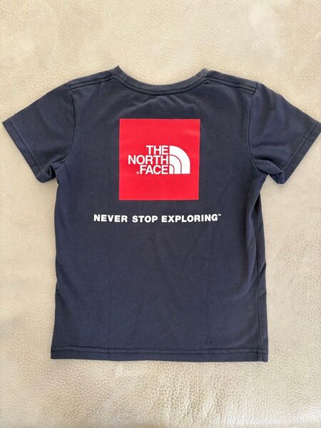 ノースフェイス NORTH FACE キッズ Tシャツ バックスクエア 130 半袖Tシャツ ネイビー