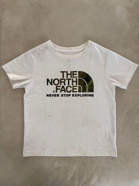 ノースフェイス NORTH FACE キッズ Tシャツ ロゴ 白 120 半袖 ホワイト