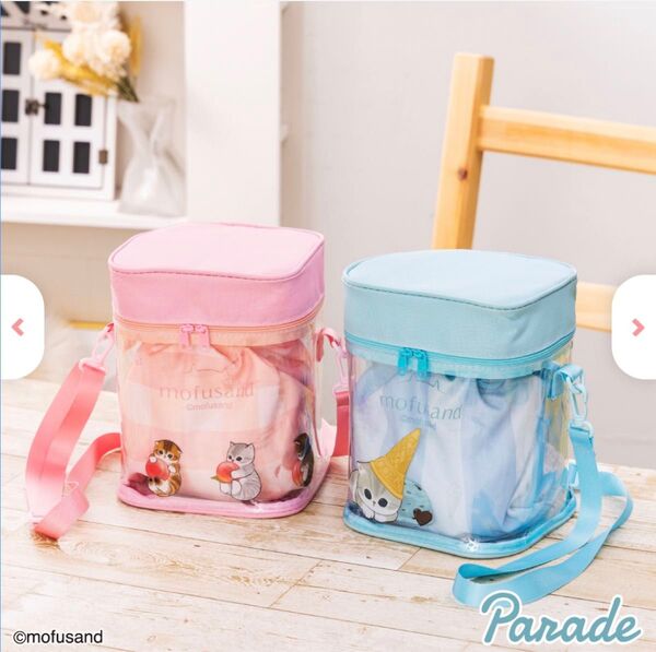 mofusand モフサンド 巾着付きショルダーバッグ 全2種セット