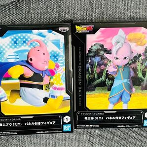 ドラゴンボールDAIMA パネル付きフィギュア 魔人ブウ 界王神 2点セット