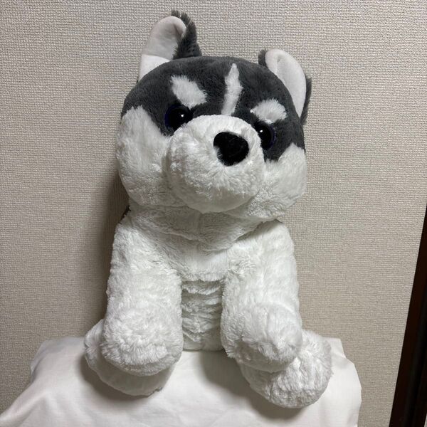 くったり シベリアンハスキー 赤ちゃん ぬいぐるみ
