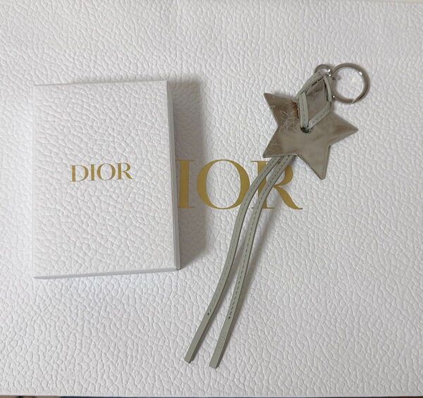 Dior ウェルカムギフト クリスタル ノベルティ キーホルダー シルバー 星