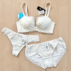 【3点セット】aimerfeel エメフィール Beauty up ノンワイヤー 超盛ブラ ブラジャー ショーツ Tバック B65
