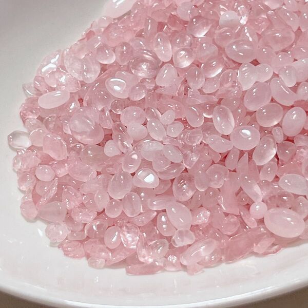 天然石 ローズクォーツ さざれ 細石 さざれ石 たっぷり 100g 愛 恋愛 未使用品