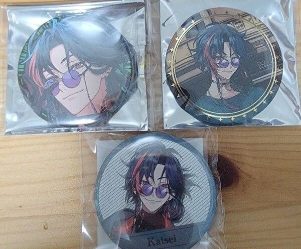 にじさんじ 魁星 3SKM GoodDAYWith3SKM HALFAnniversary WelcomeGoods 缶バッジ