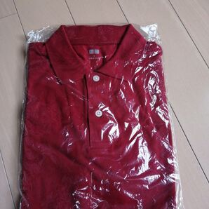新品 ユニクロ 半袖ポロシャツ 赤色