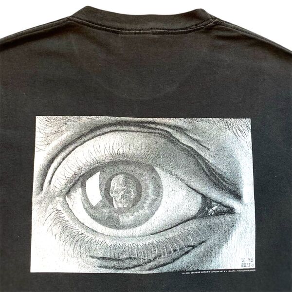 90's〜 M.C. Escher "EYE" T SHIRT VINTAGE OLD ART エッシャー 目 眼