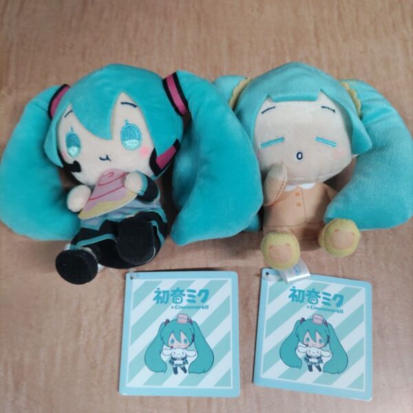 初音ミク×シナモロール ミニぬいぐるみvol.7 2種セット(新品未使用)