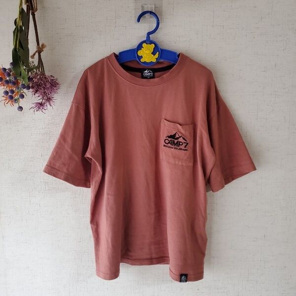 ☆CAMP7☆キッズ☆Tシャツ☆ロゴ刺繍入り☆140cm☆