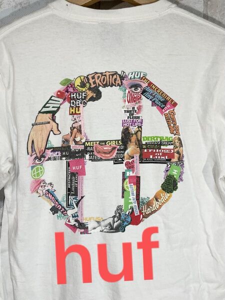 【huf】10%値下げOK ハフ バックロゴ 半袖Tシャツ カットソー