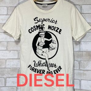 【DIESEL】ディーゼル スカル バニー プレートロゴ 半袖Tシャツ