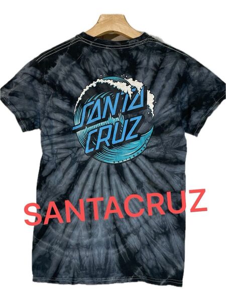 【SANTACRUZ】 両面プリントロゴ 半袖Tシャツ タイダイ