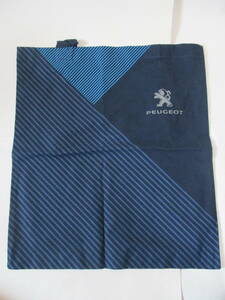 *PEUGEOT Peugeot * with logo canvas tote bag * navy blue X blue * new goods * unused * click post 198 jpy *