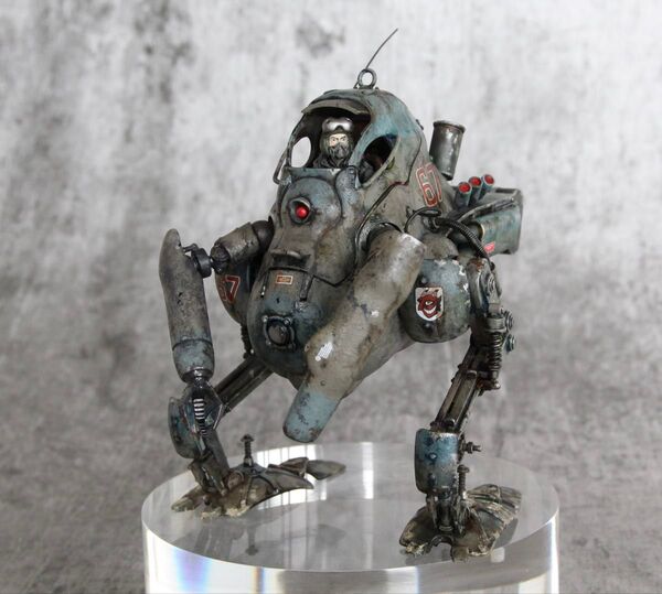 海洋堂 1/35 ARTPLA カングール 塗装済完成品 マシーネンクリーガー