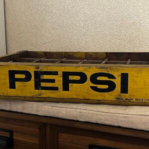 PEPSI 木箱 ヴィンテージ アンティーク インダストリアル ボトルケース