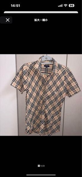 Burberry バーバリー シャツ 半袖 チェック柄 tシャツ