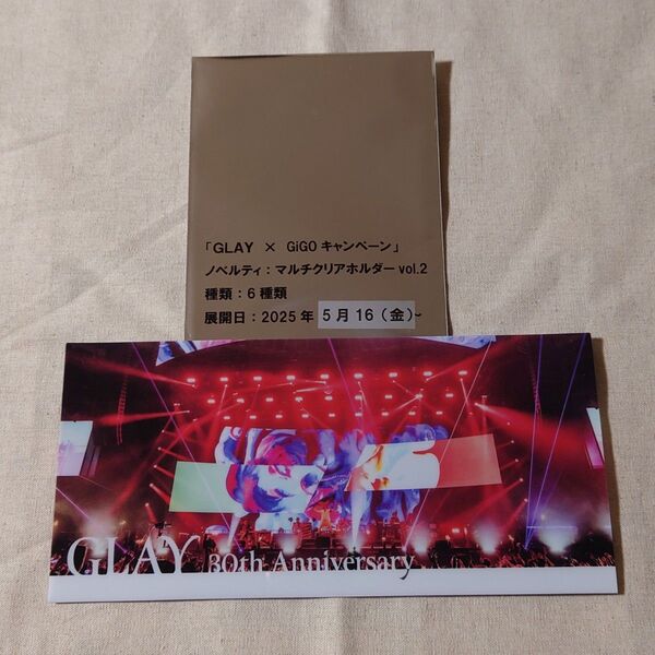 【 全員 (赤) 】 GLAY × GiGO マルチクリアホルダー