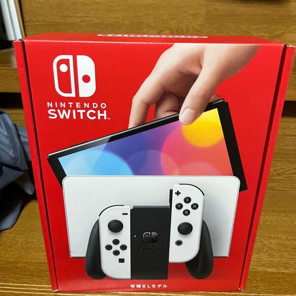 外箱ダメージ有り 未使用品 Nintendo Switch 有機ELモデル ホワイト 商品説明必読