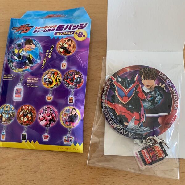 仮面ライダーガヴ トレーディングチャーム付き缶バッジ ビターガヴ ダークショウマ