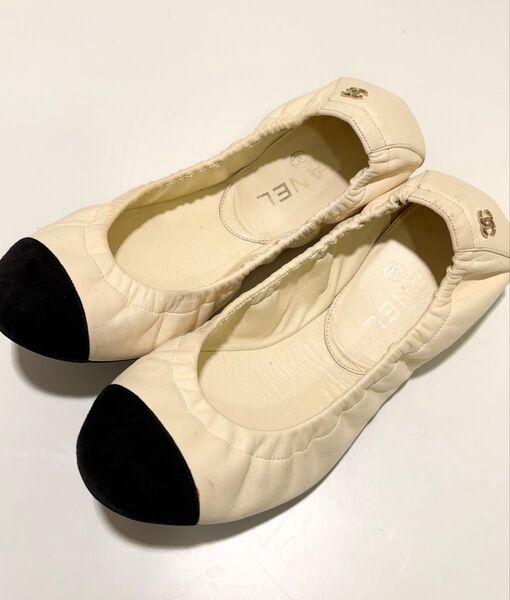 CHANEL シャネル バレリーナ バレエシューズ フラットシューズ 37