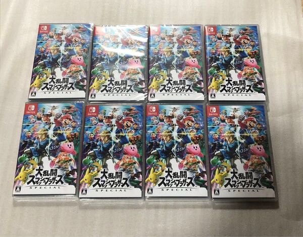 大乱闘スマッシュブラザーズ Nintendo Switch 8本セット 新品未開封 シュリンク付き 当日発送