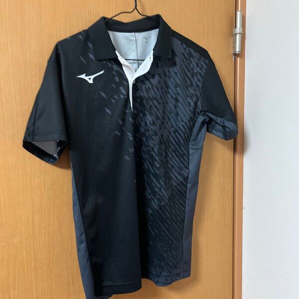 ミズノ ポロシャツ メンズ ブラック スポーツウェア
