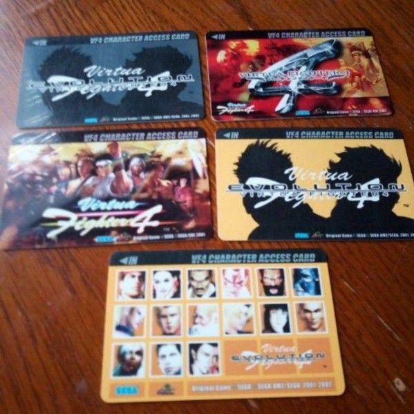 VF4 CHARACTER ACCESS CARD 5枚セット Virtua Fighter4 バーチャファイター4