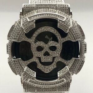 希少 美品 カシオ G-SHOCK GA-100 スカル フルメタルカスタム カスタムベゼル CASIO Gショック ドクロ