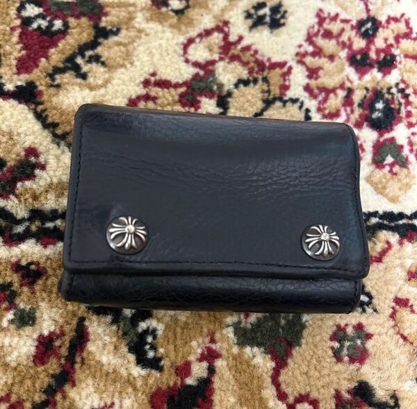 【超美品!至極の逸品】クロムハーツ スリーフォールド ウォレット 財布