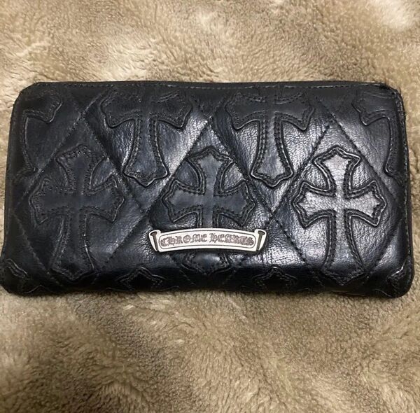 【幻の一品!美品!至極の逸品】クロムハーツ キルティングウォレット 財布