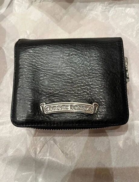 【幻の一品!美品!至極の逸品】クロムハーツ スクエアジップウォレット 財布