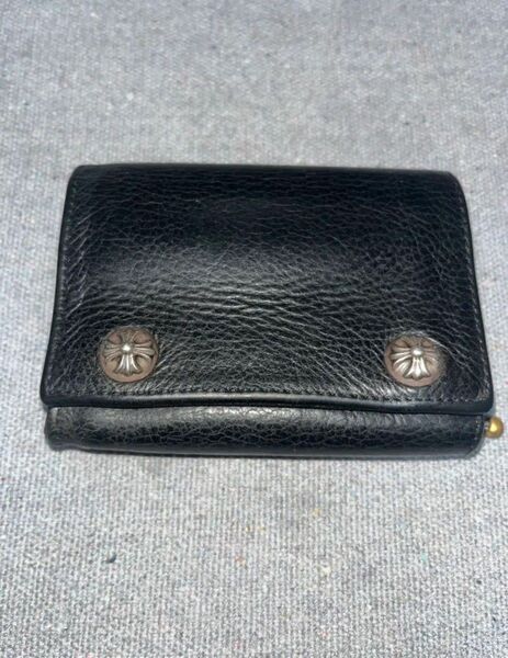 【幻の一品!美品!至極の逸品】クロムハーツ スリーフォールドウォレット 財布