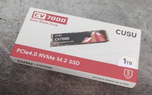 「新品」 CUSU CV7000シリーズ 容量1TB Gen4 SSD M.2 2280 ※ヒートシンク付