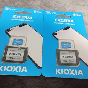 「新品2個セット」Kioxia UHS-I U1 100MB/S Class10 FULL HD録画対応 海外パッケージ