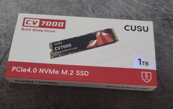 「新品」 CUSU CV7000シリーズ 容量1TB Gen4 SSD M.2 2280 Read 7300mb/s