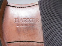 BARKER　バーカー　ウイングダービーシューズ　レザー×フランネル　レザーシューズ　ENGLAND製　8　ブラウン×ネイビー　26.5cm-27cm位_画像8