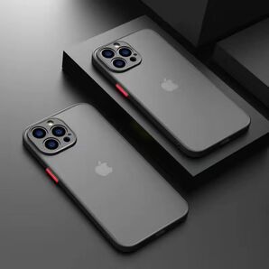 新品 iPhone14pro ケース 半透明 マット加工 耐衝撃