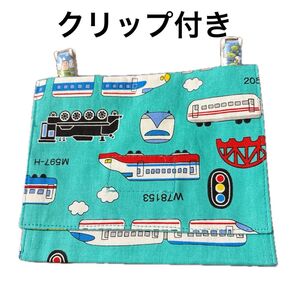 未使用品 移動ポケット ハンドメイド ハンカチティッシュ入れ 電車 新幹線