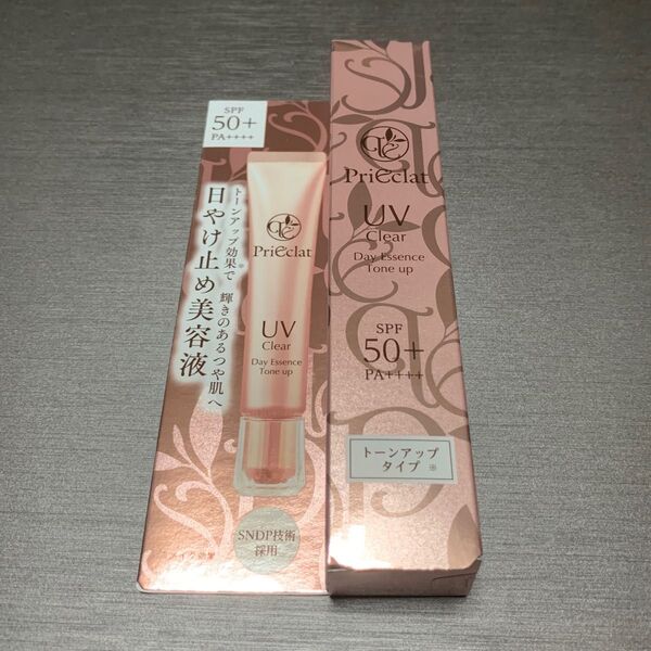 プリエクラ UVクリア デイエッセンス トーンアップ 日焼け止め 美容液 30g