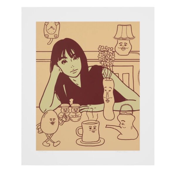 kyne untitled 2023 beige ベージュ シルクスクリーン キネ KYNE