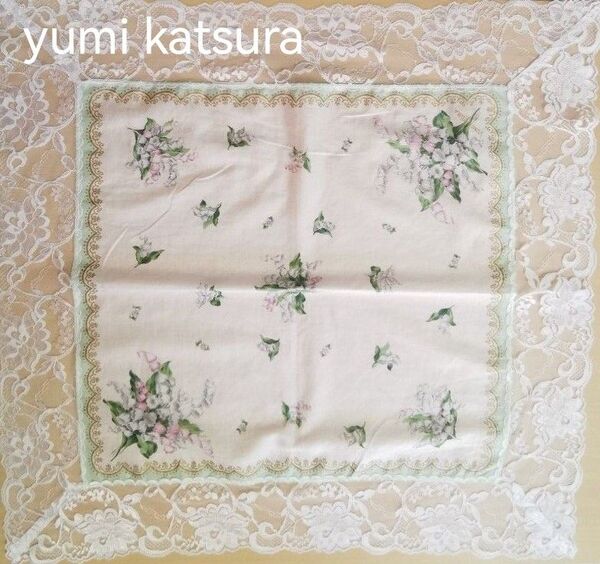 yumikatsura yumi katsura 桂由美 ハンカチ 大判ハンカチ テーブルクロス レース レースハンカチ スカーフ