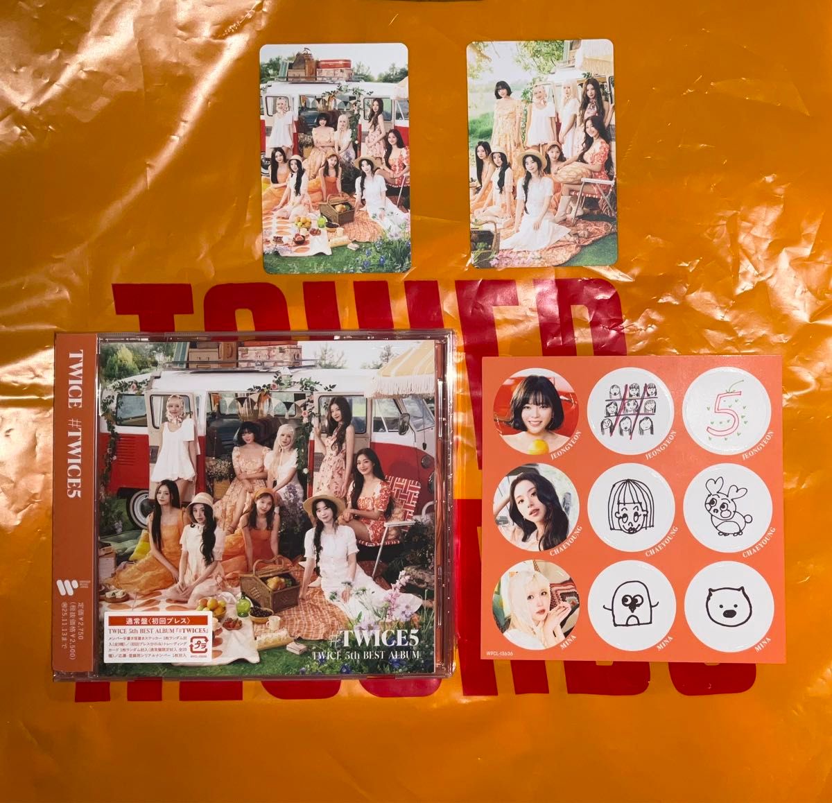 TWICE5 ［CD］＜通常盤＞ トレカ② ステッカー(モモ ダヒョン