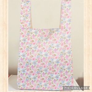 ★リバティ生地使用★【エコバッグ】 エコバック シンクオブミー トート 裏地付き リバティバッグ バッグ バック マルシェバッグ