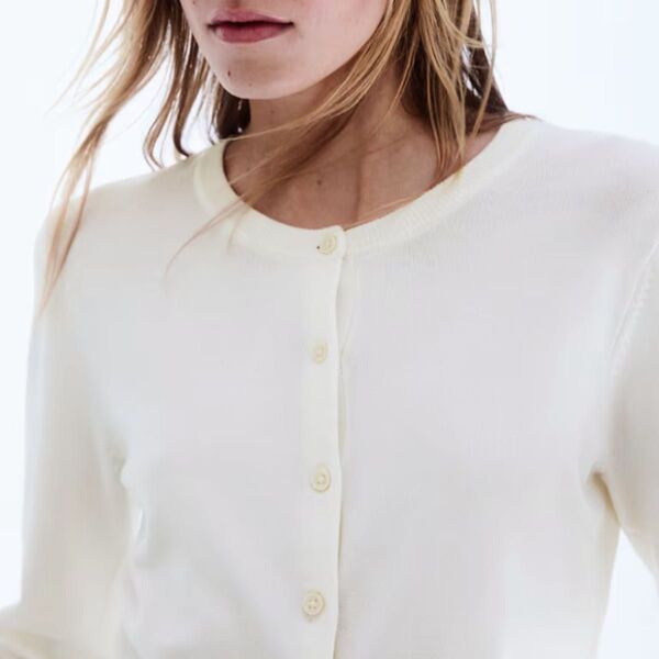 H&M ファインニットカーディガン XSサイズ クリーム